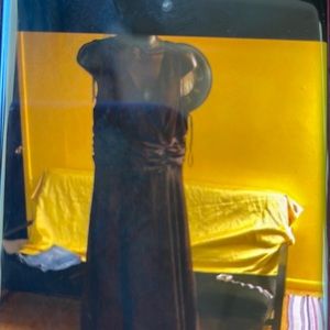 CONNECTED APPAREL WOMEN 16 BROWN SLEEVELESS COCKTAIL FLARE DRESS